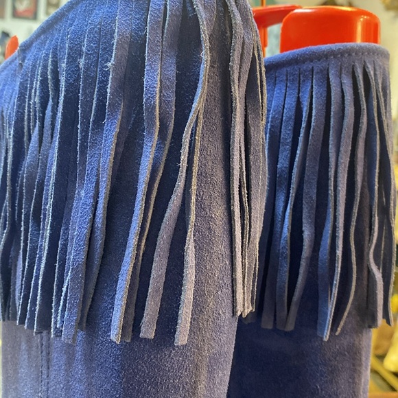 Tall suede fringed boots - Picture 3 of 6